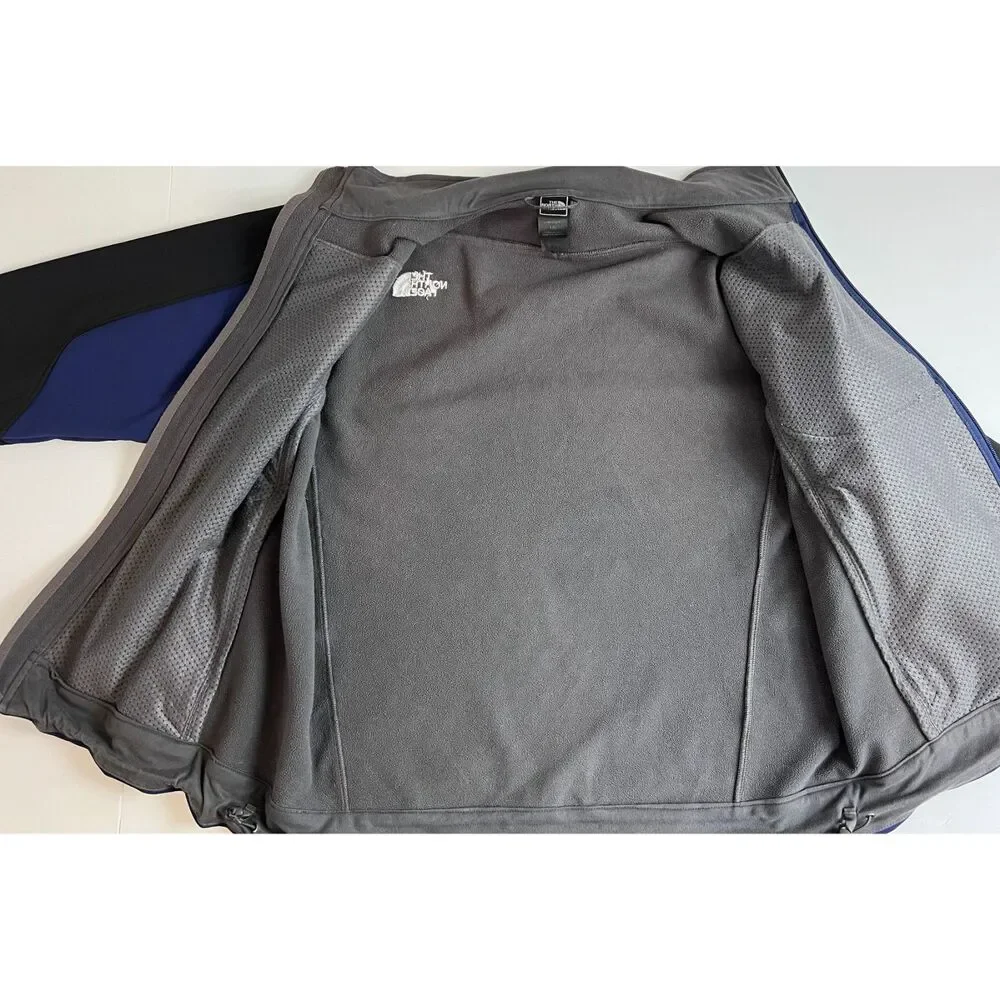 The North Face Men's Apex Soft Shell Jacket Blue Black Size L